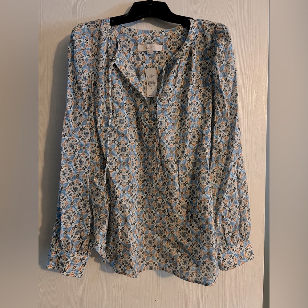 LOFT XL boho tunic like blouse